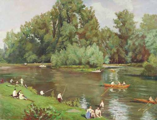 Emile Bernard Au bord de la Marne oil painting picture